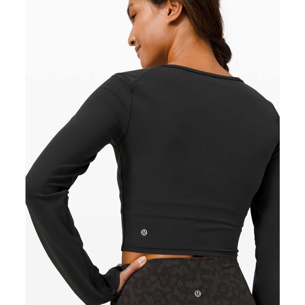 Lululemon Ever Elated Cropped Long Sleeve *Nulu Size 12